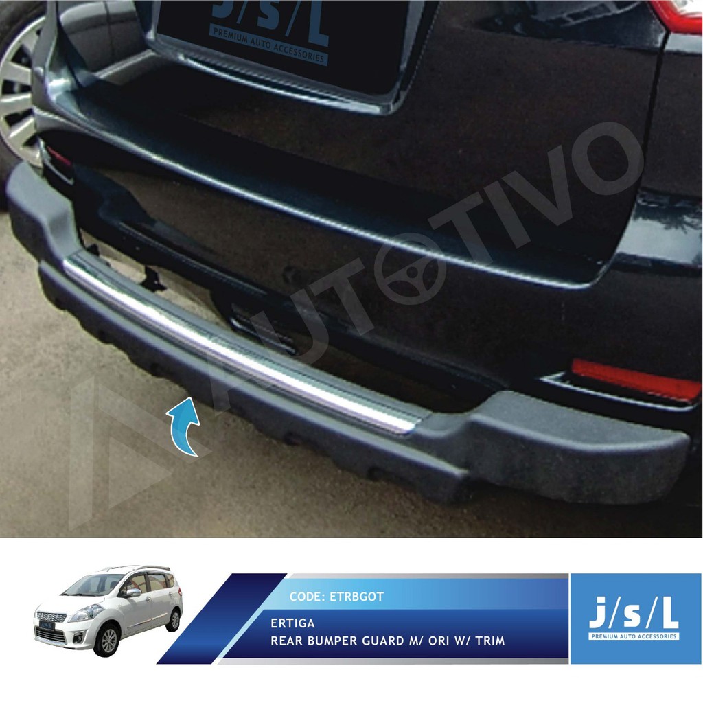 Jual JSL Pengaman Belakang Ertiga Rear Bumper Guard Model Ori with Trim Shopee Indonesia