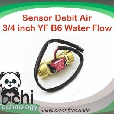 Jual Water Flow Sensor 3/4 Inch Yf B6 Sensor Arus Air Sensor Pom Mini ...
