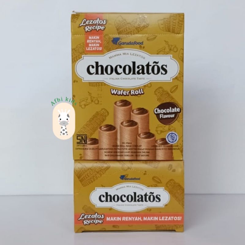 Jual Cholatos Wafer Roll Isi 24 pcs | Shopee Indonesia