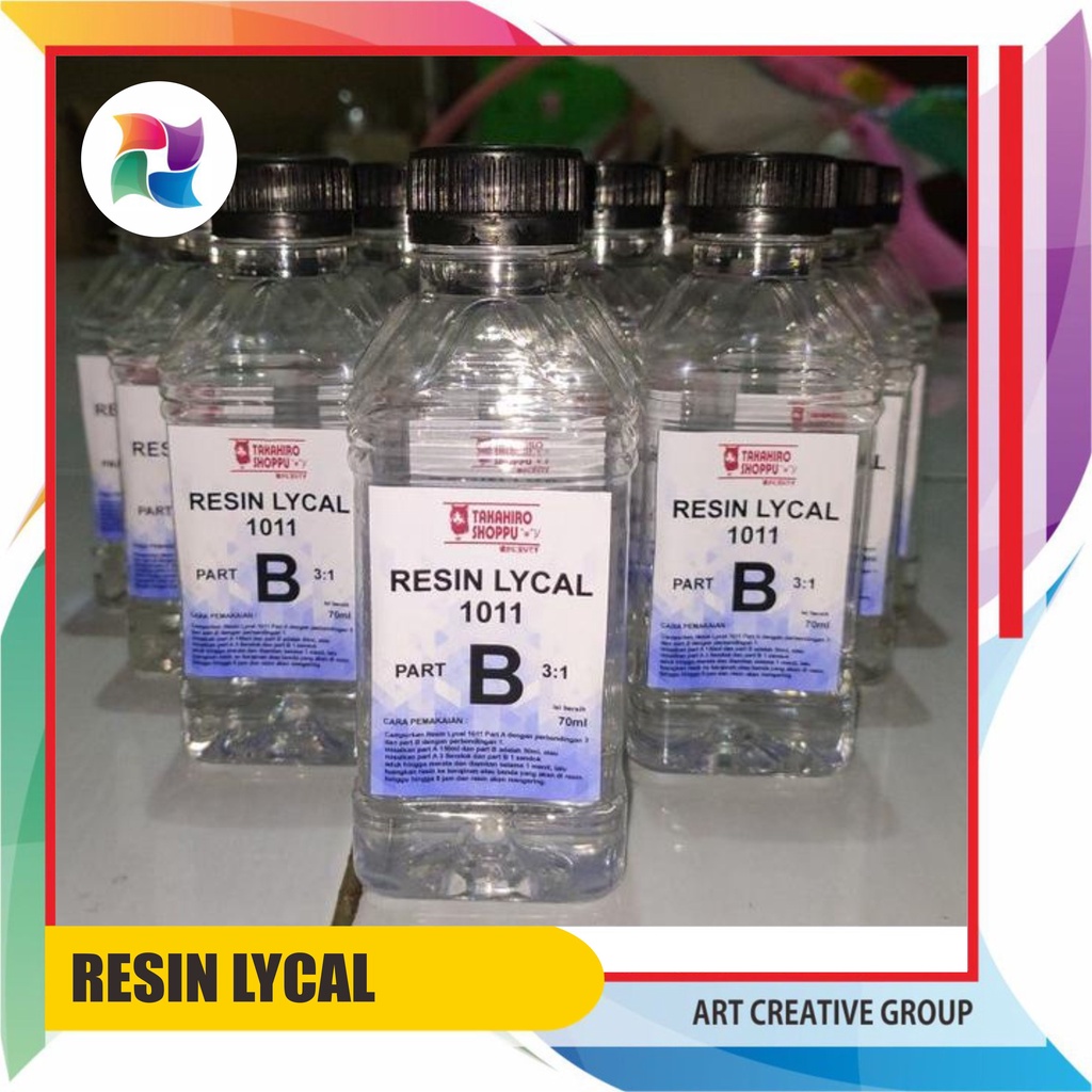 Jual Resin Lycal 1011 ( 250 Gram ) Resin A dan B Super bening | Shopee ...