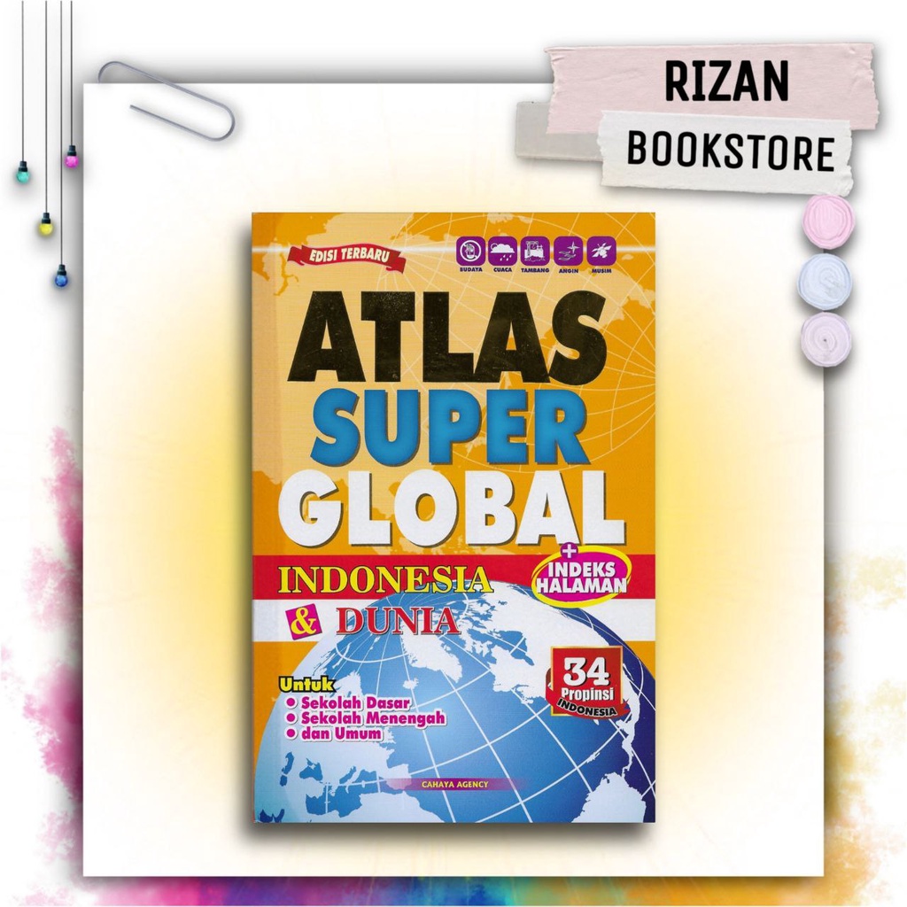 Jual Atlas Super Global Indonesia Dan Dunia CA (Untuk Umum) | Shopee ...