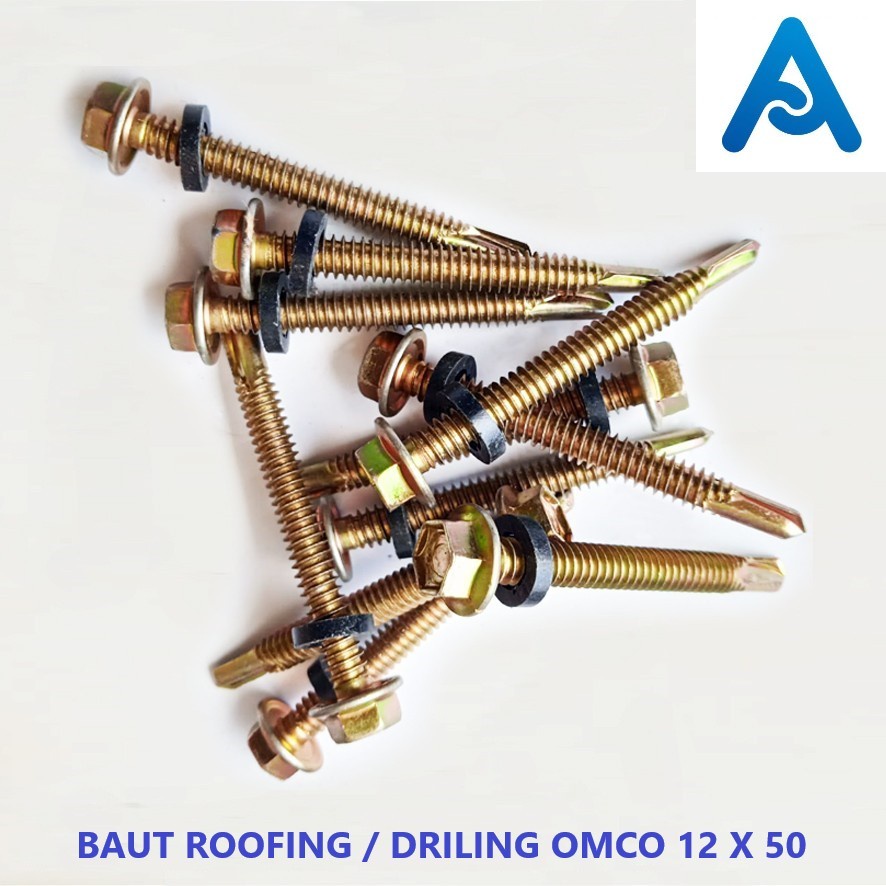 Jual Baut Roofing Sds Baut Drilling Omco X Cm Kuning Shopee