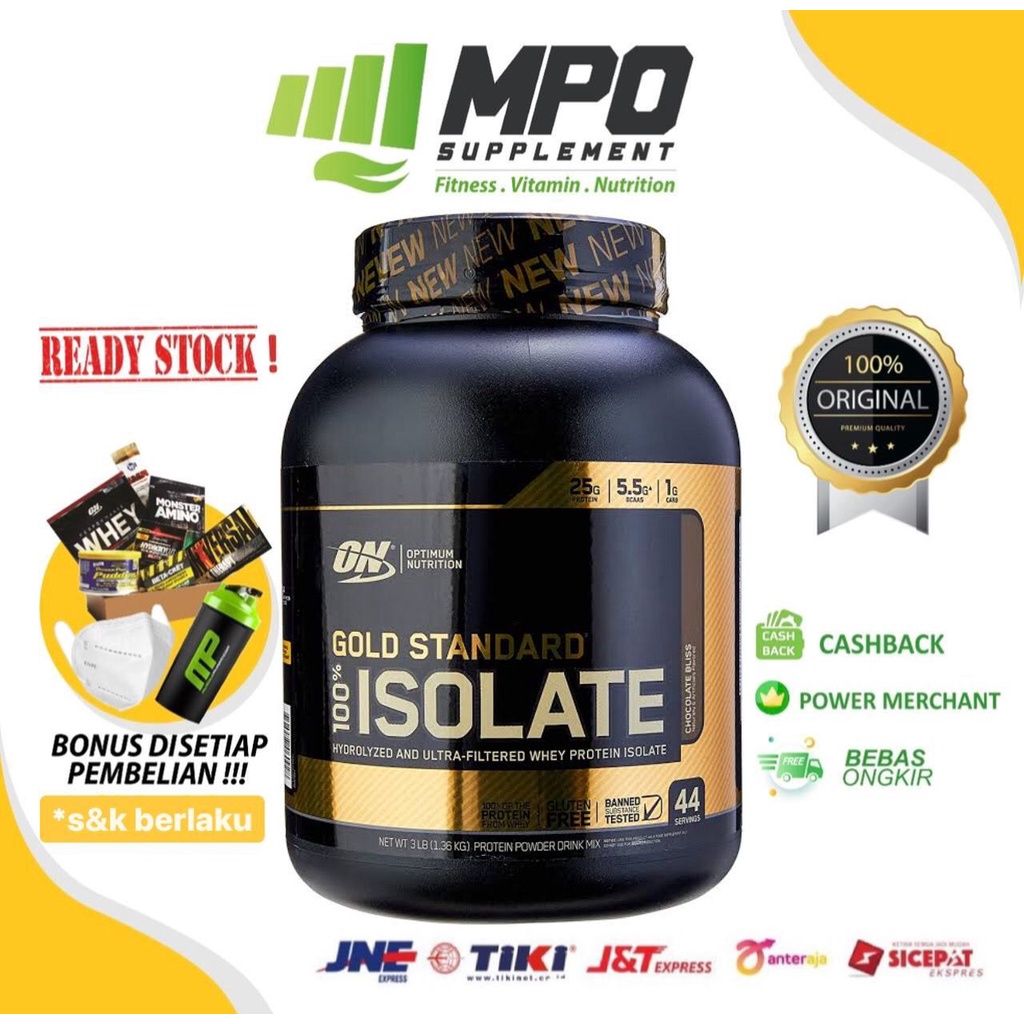 Jual ON Gold Standard Isolate 5,2lbs Whey Protein Hydrolyzed Protein
