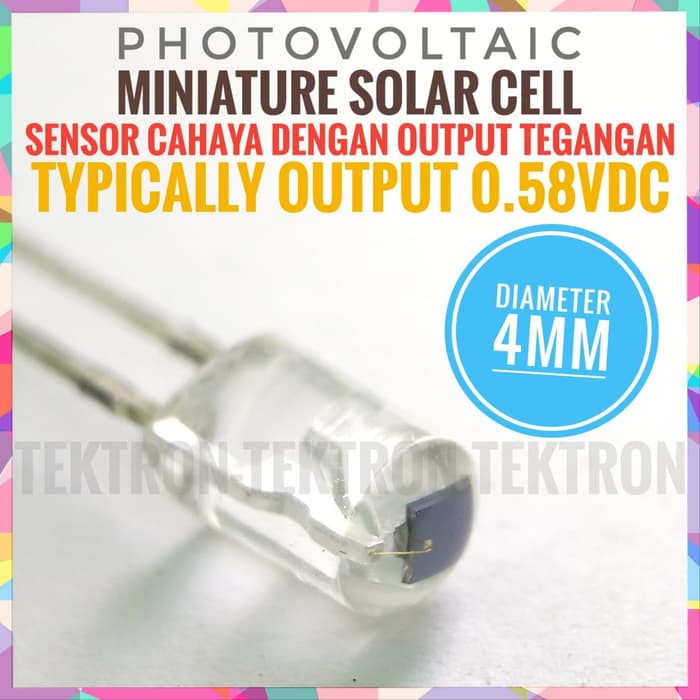 Jual Photovoltaic Miniature Solar Cell 0.58V sensor cahaya output ...