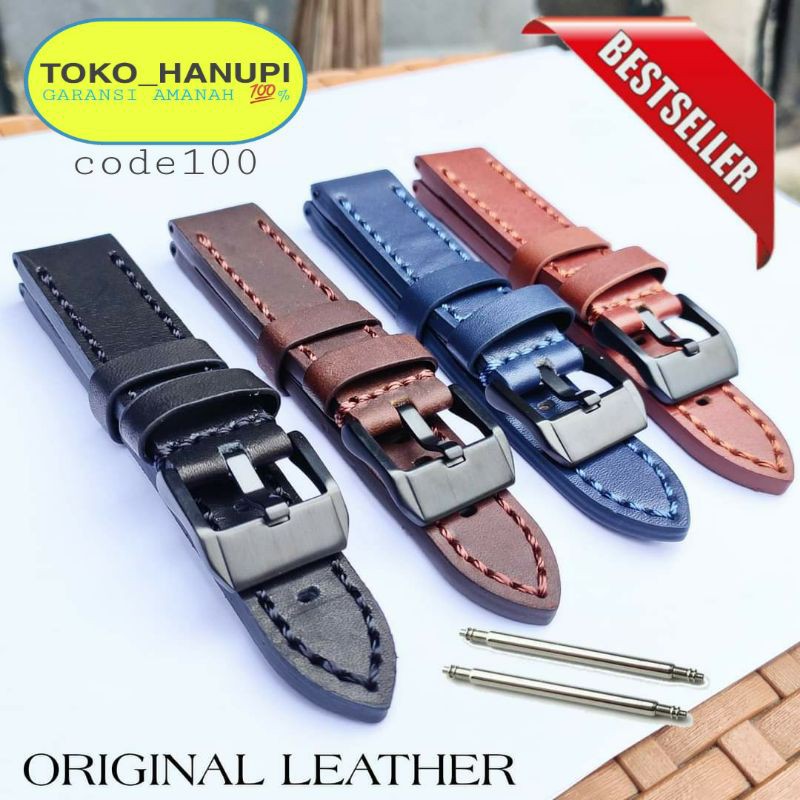 Strap Tali Jam Tangan Timberland Kulit Asli Original 22mm 24mm