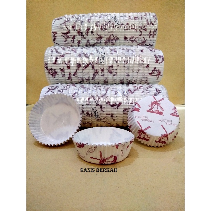 Jual PAPER CUP CASE ROTI BULAT 8-9 CM / KERTAS ALAS CUP ROTI LAMINASI ...