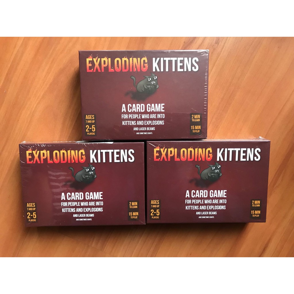 Jual (RST) Exploding Kittens Board Game /Exploding Kitten - A Card ...