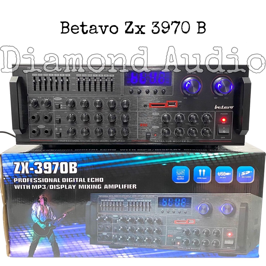 Jual Power Amplifier Betavo Zx3970 B Usb Bluetooth Ampli Karaoke Zx ...