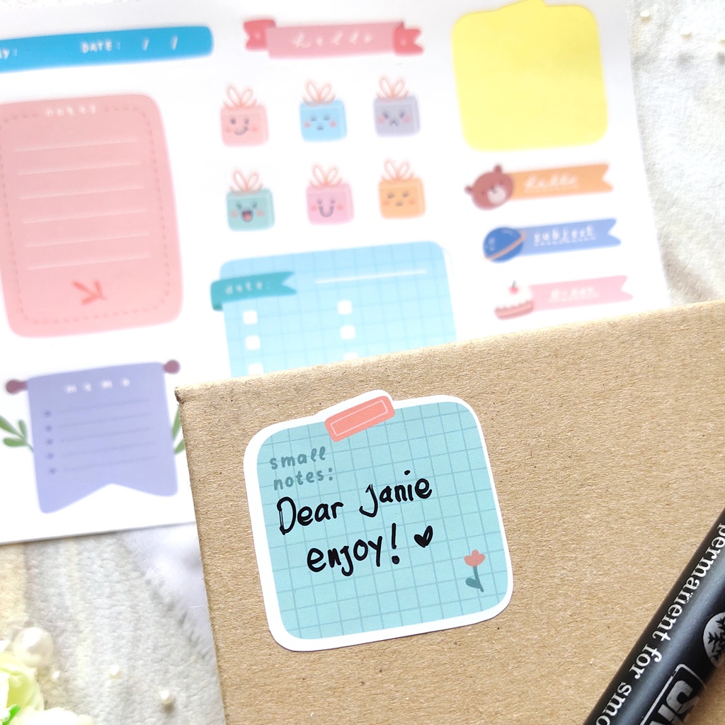 Jual Sticker planner sticker todo jadwal notes memo summary date ...