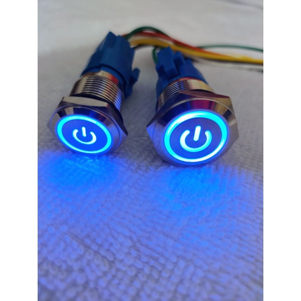 Jual tombol on off lampu stainless sama socket saklar tombol on off ...