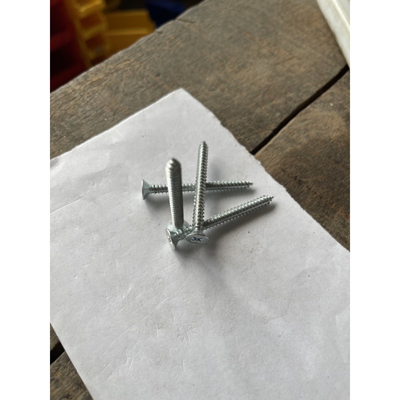 Jual SKRUP CACING FAB 10 x 2”- BAUT CACING KEPALA DATAR 10 x 2” isi 100 ...