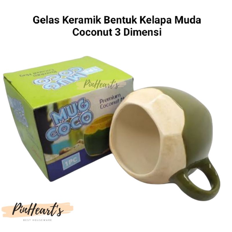 Jual Mug Gelas Keramik Kelapa Muda Coconut Model 3 Dimensi Mug Keramik Shopee Indonesia 9127