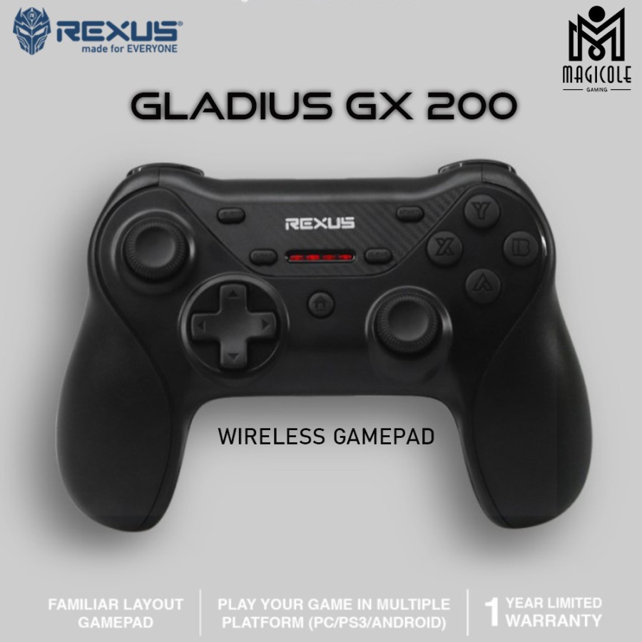 Jual Rexus Gladius GX200 Wireless Gaming Controller | Shopee Indonesia