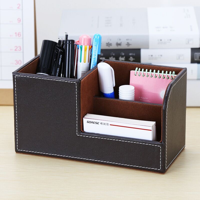 Tempat Remote, HP Pulpen Business Pen Holder Desktop Organizer Kualitas  Bagus