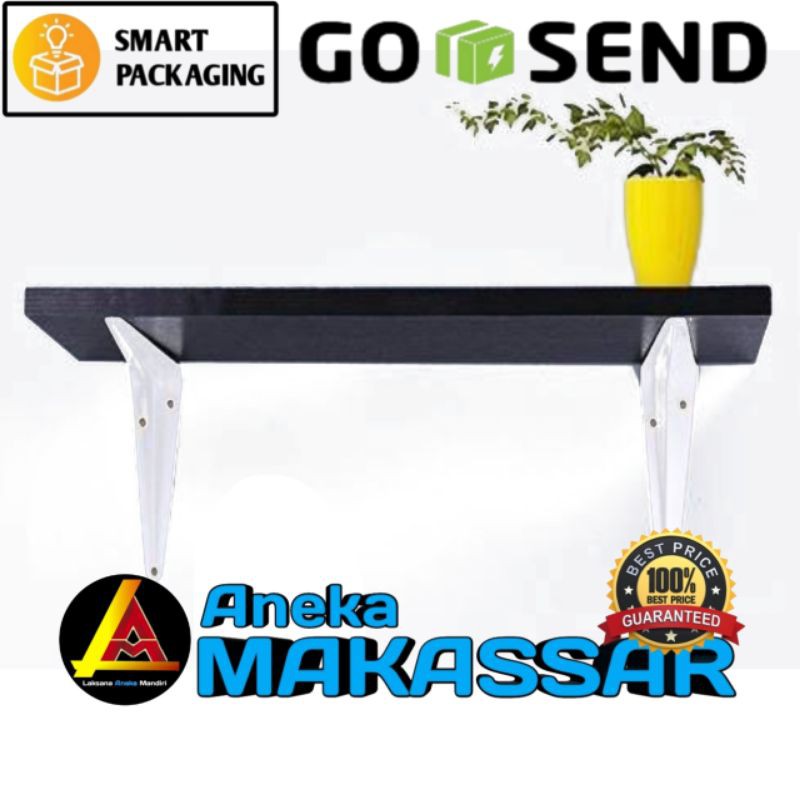 Jual Makassar V07 Siku rak meja dinding warna putih | Shopee Indonesia