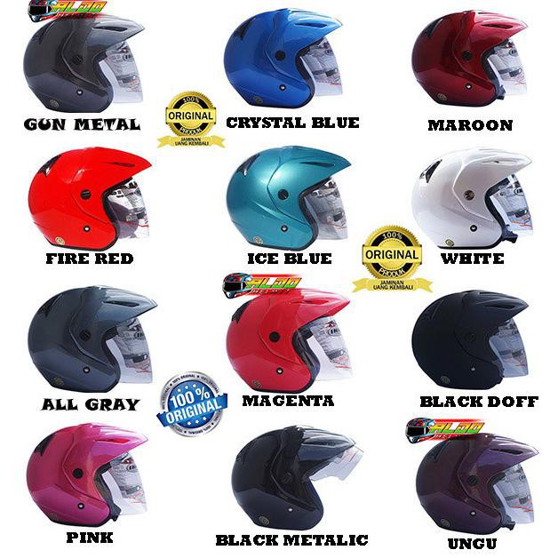 Jual INK CX 22 SOLID ORIGINAL HELM HALF FACE CEWEK COWOK TERBARU / JUAL