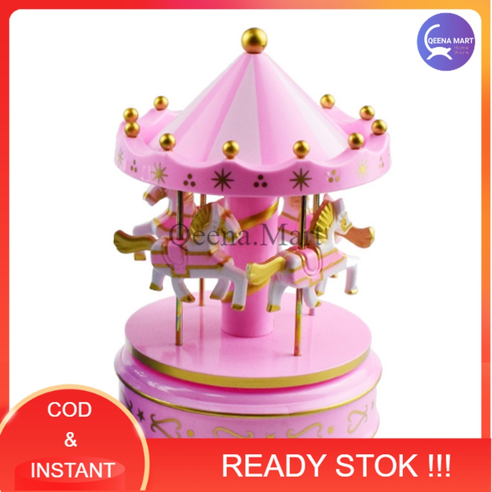 Jual Kotak Musik Merry Go Round Musical Box Carousel - HD-YYH | Shopee ...