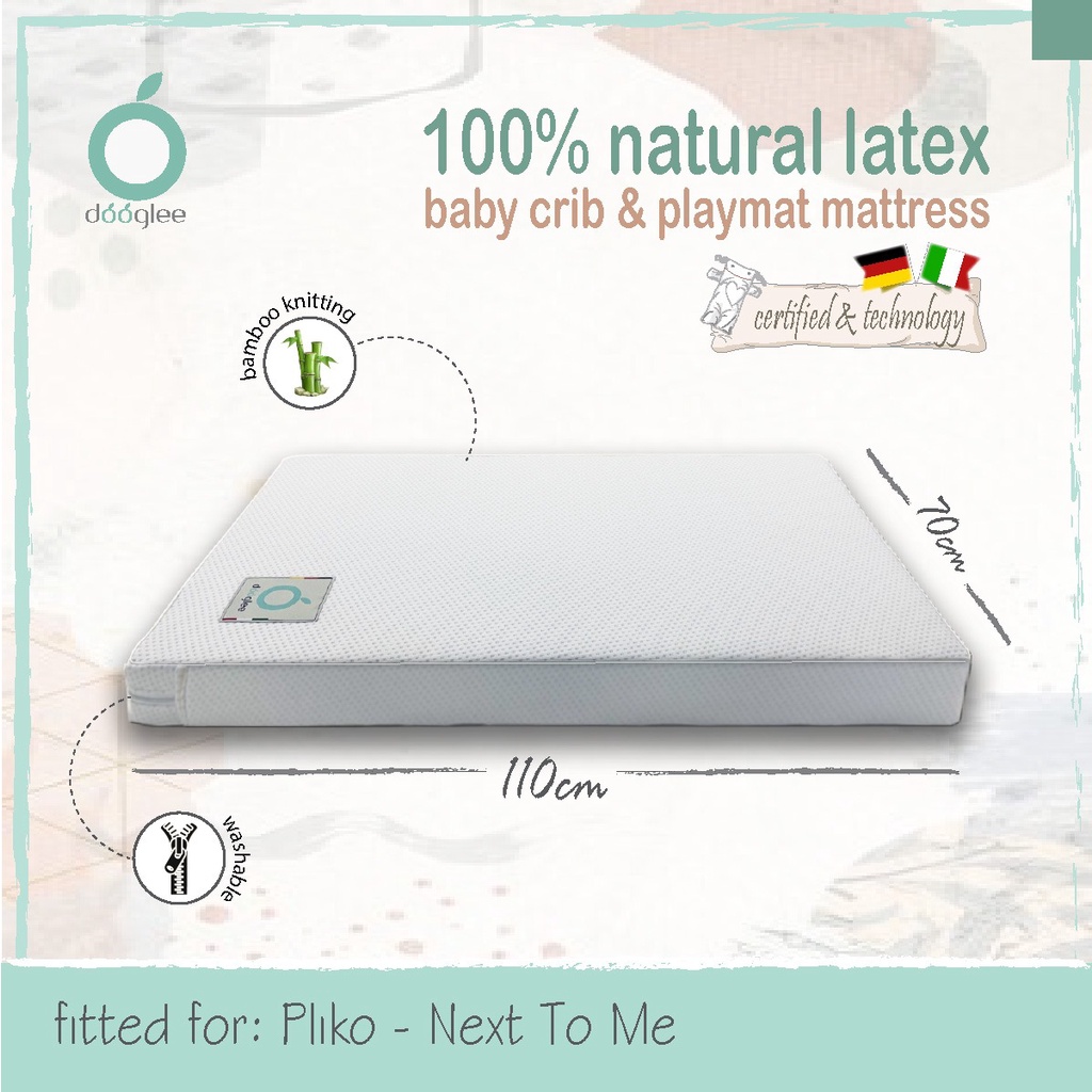 Jual Dooglee - Baby Mattress Latex Fitted For Pliko Next to me ...
