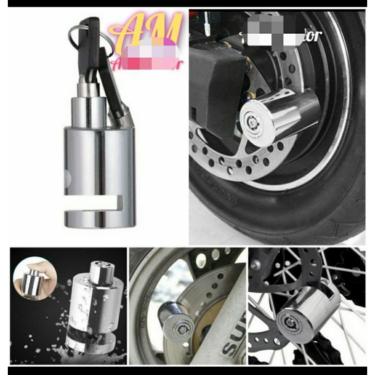 Jual Kunci Gembok Cakram Universal Motor Full Besi Baja Shopee Indonesia