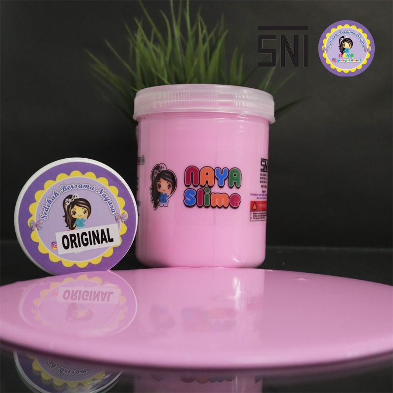 Jual Slime Original Pink 600gr by NayaSlime Premium Quality | Shopee ...