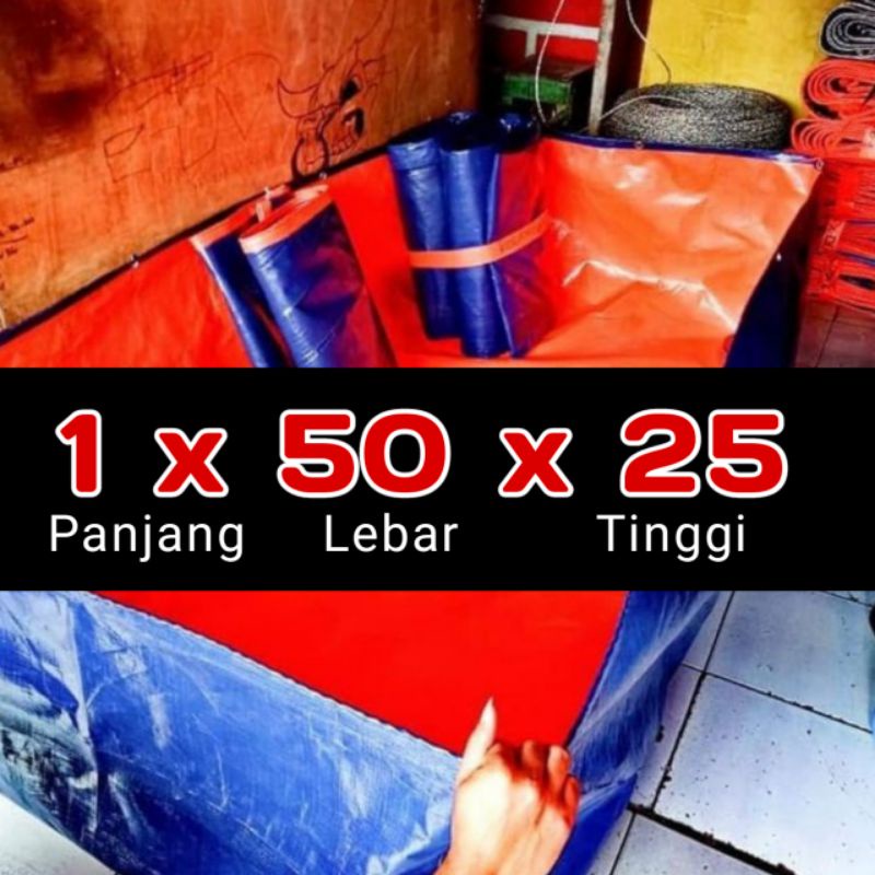 Jual Terpal Kolam Ikan Kotak A5 A8 A12 Super Kolam Terpal Kotak