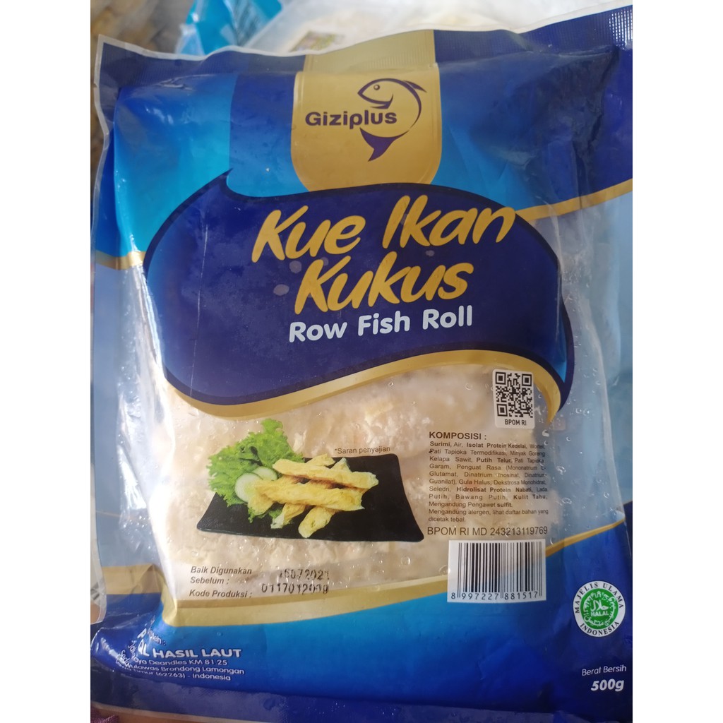 Jual Giziplush row fish roll 500g | Shopee Indonesia