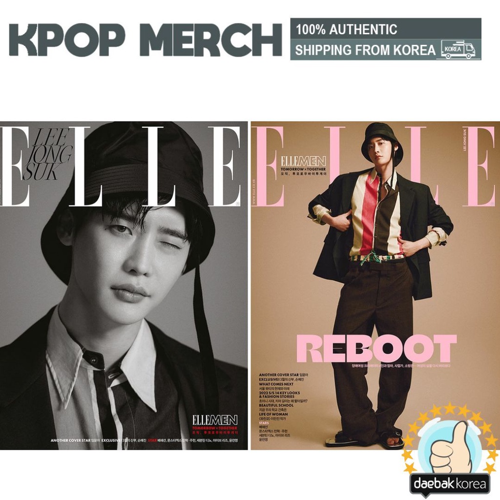 Jual [Ready stock] Korea Magazine Elle Lee Jong Suk Special Cover | Shopee  Indonesia