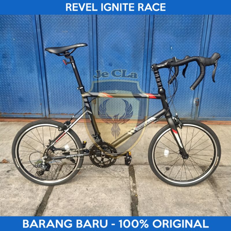 Sepeda Minivelo 20 Inch TREX REVEL IGNITE RACE Mini Velo Balap 18 Speed Dropbar