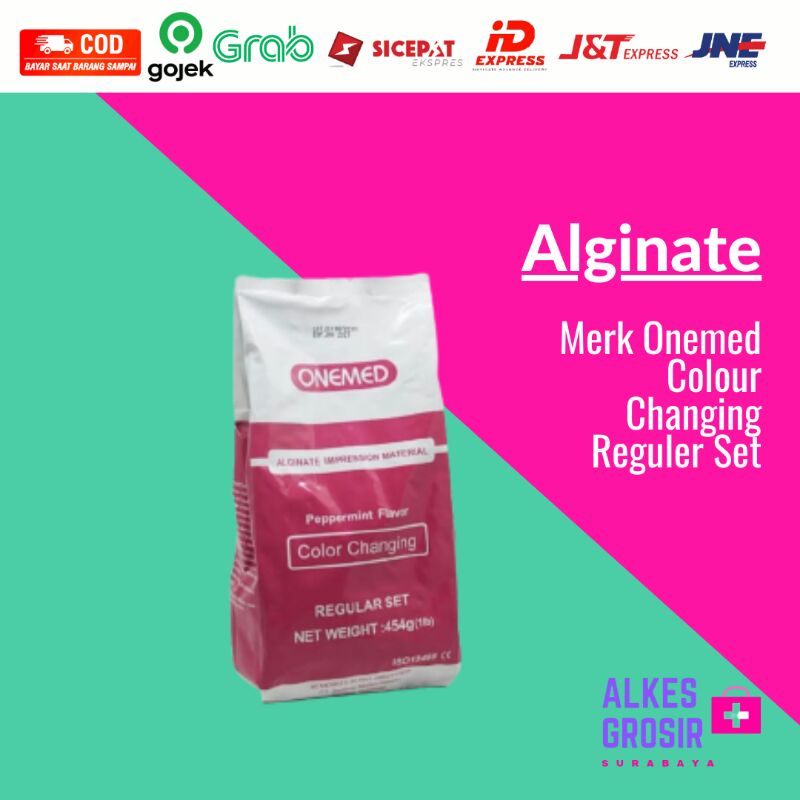Jual Alginate Dental Color Changing Reguler Set ONEMED 500 Gram Alginat ...