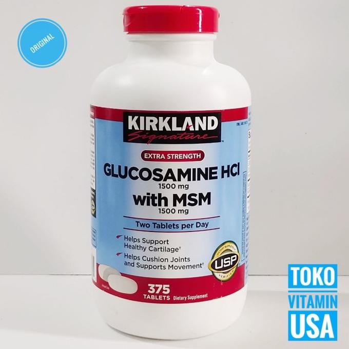 Jual Kirkland Signature Glucosamine Hci 1500 Mg With MSM 1500 Mg