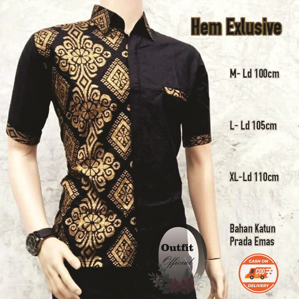 Jual Kemeja Pria Lengan Panjang Slimfit Modern Batik Slimfit Pria Batik ...