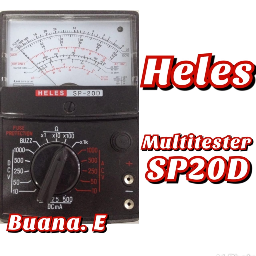 Jual MULTITESTER HELES ANALOG SP 20D BUZZER Shopee Indonesia