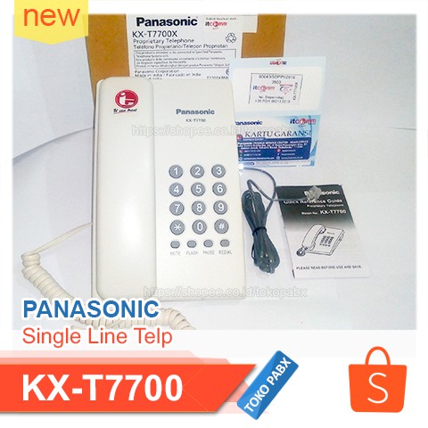 Jual Telepon Rumah Panasonic KX-T7700 Single Line Analog | Shopee Indonesia