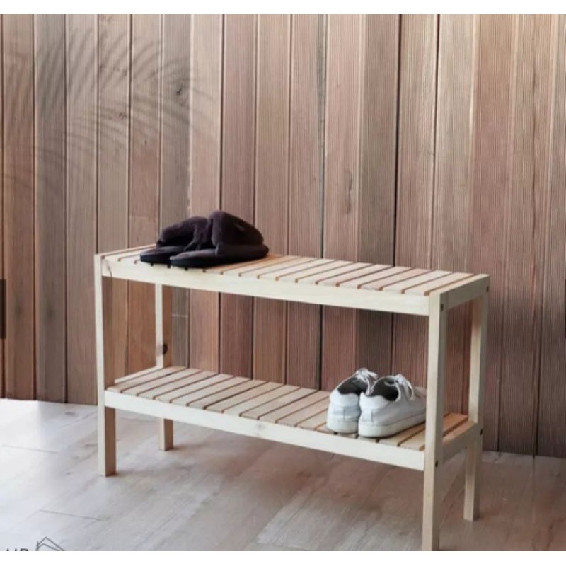 Jual Rak Sepatu 2 Tingkat Kayu | Shopee Indonesia