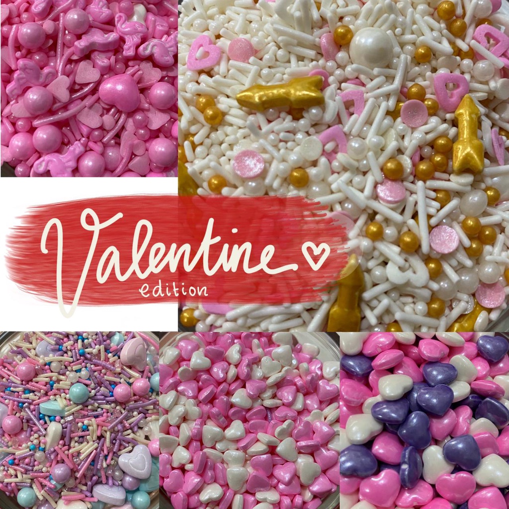 Jual ANEKA MODEL SPRINKLE TEMA VALENTINE THEMED SPRINKLES 20 GR HIASAN ...