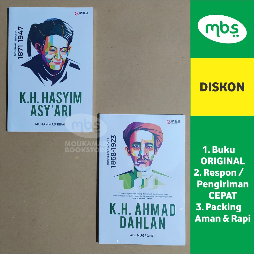 Jual Paket Buku Biografi Singkat Kh Hasyim Asyari Kh Ahmad Dahlan