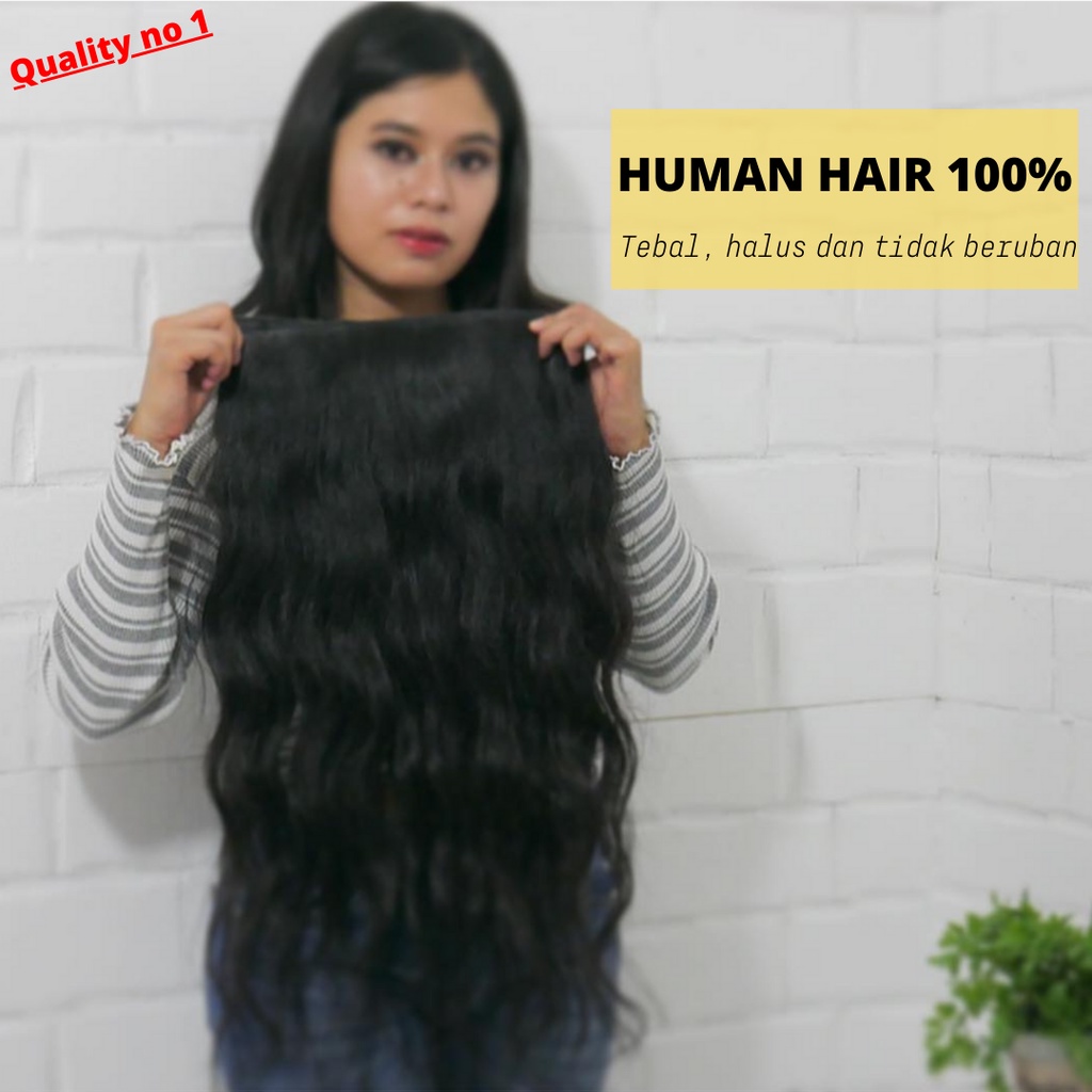 Jual Nadisse Hair Clip Rambut Asli Hair Clip Human Hair Jepit Pemanjang Rambut Hairclip Korea 