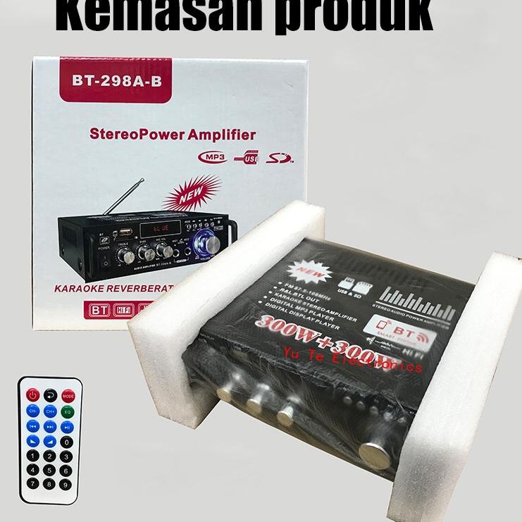 Jual Miliki 600W BT-298A Power Ampli Amplifier Bluetooth Karaoke Home ...