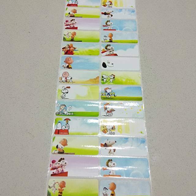 Jual Label Nama Snoopy Ukuran L | Shopee Indonesia