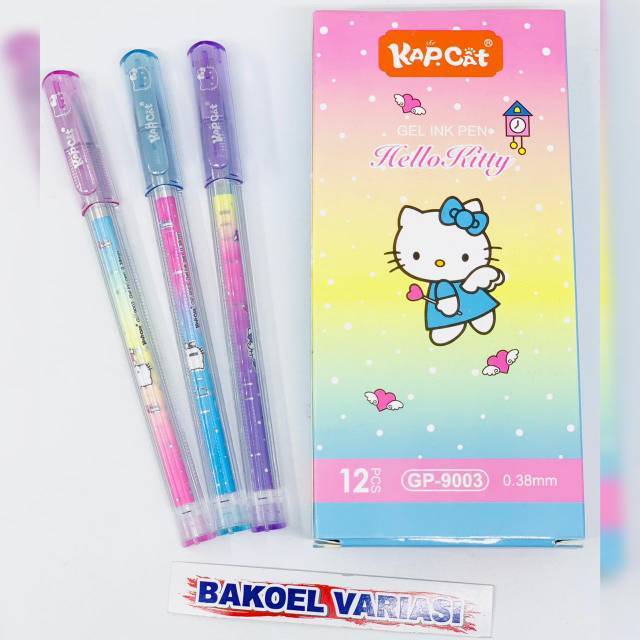 Jual Pulpen Gel Kapcat Hello Kitty 0.38mm | Shopee Indonesia