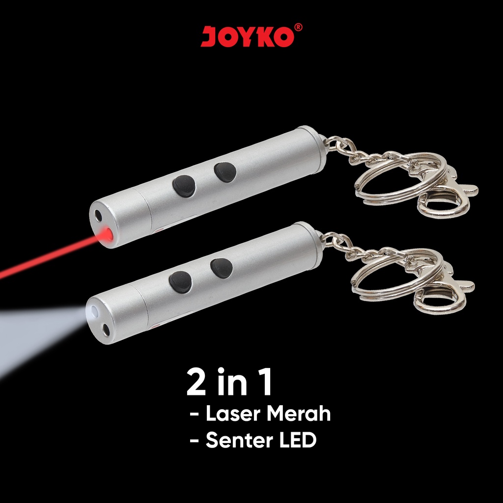 Jual Laser Pointer 2 In 1 Penunjuk Laser LED Light Senter Joyko LPR-102 ...