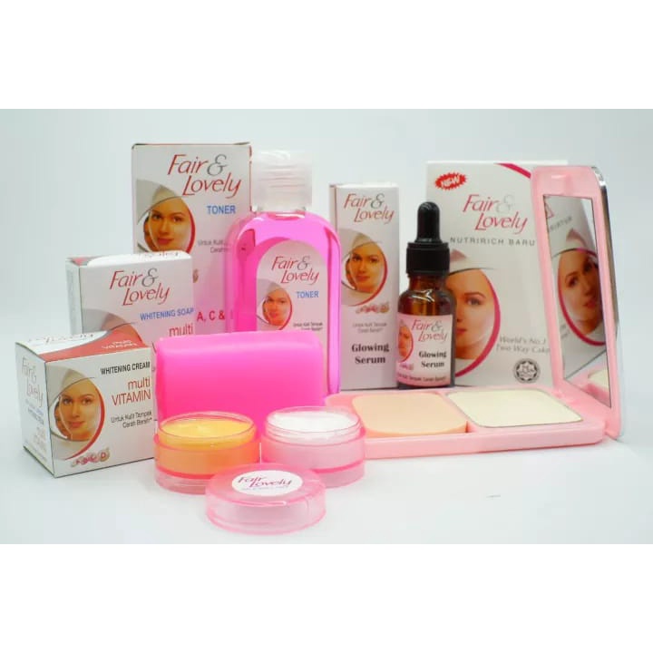 Jual Paket Skincare Fair Lovely 5in1 Cream Day Night Sabun