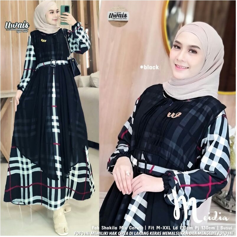 Jual [cod] Meidia Maxy Baju Gamis Terbaru Terkini Gamis Muslim