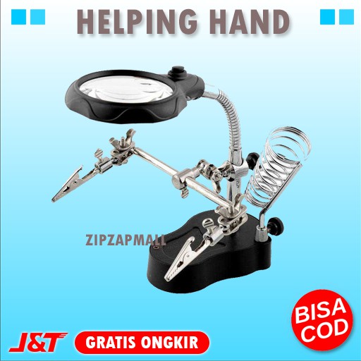 Jual Alat Pegangan Solder Helping Hand Dan Kaca Pembesar Import Tempat Dudukan Solder Murah