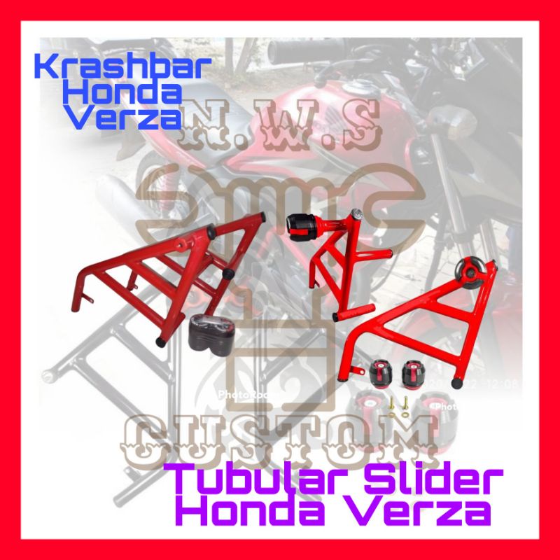 Jual Krashbar Honda Verza, Tubular Slider Honda Verza, pengaman Body
