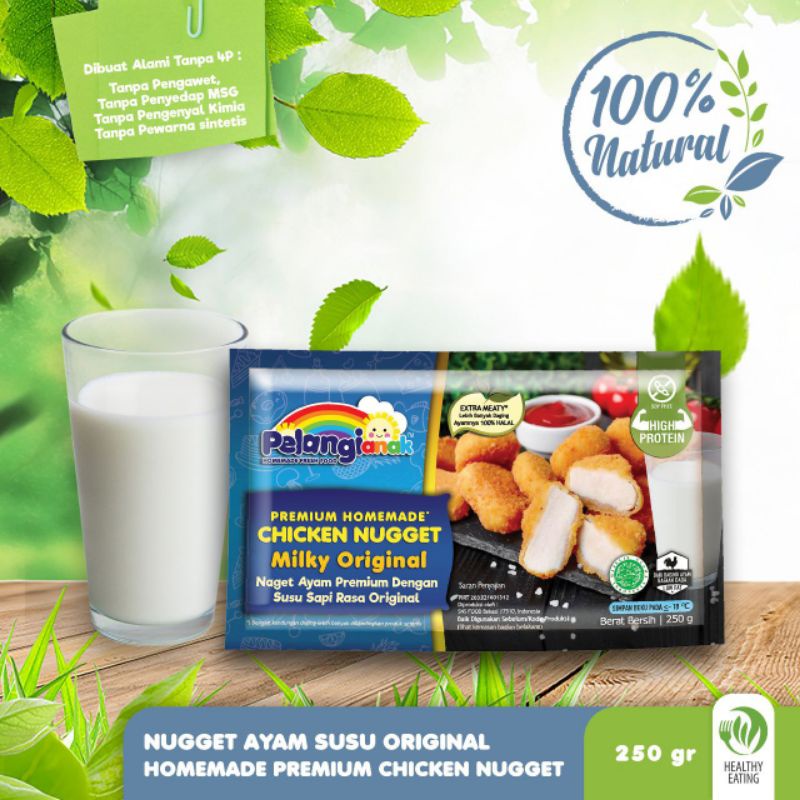 Jual Chicken nugget milky original pelangi 250gr | Shopee Indonesia