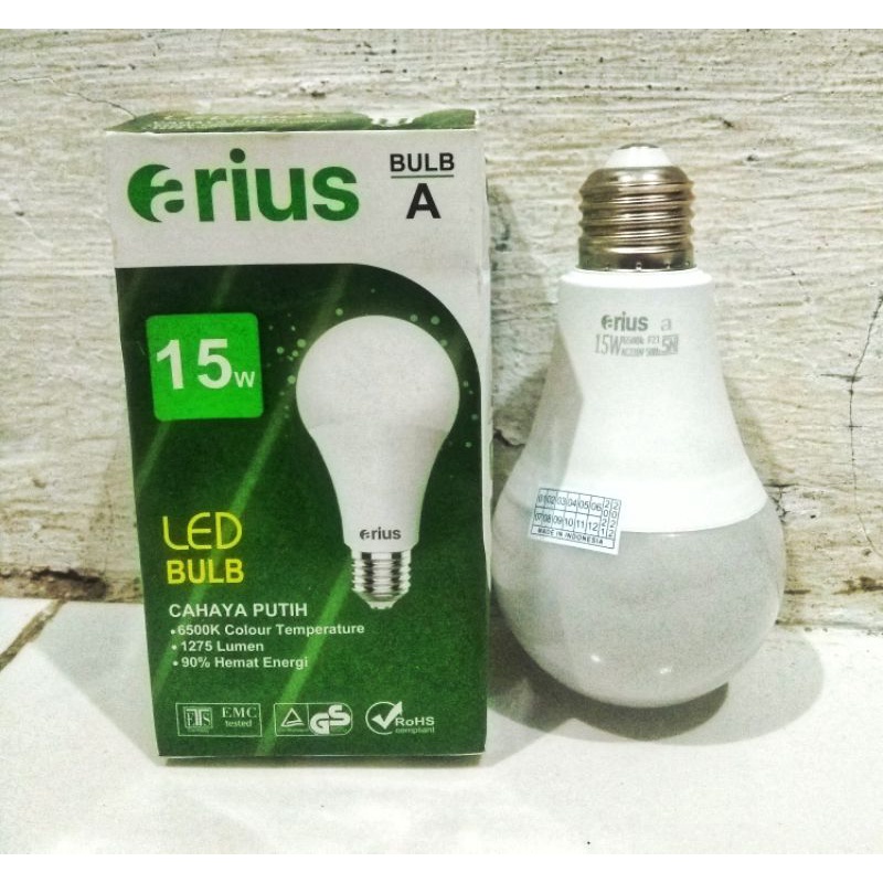 Jual LED ARIUS BULB A 15 WATT ( LIGHTING WHITE ) | Shopee Indonesia