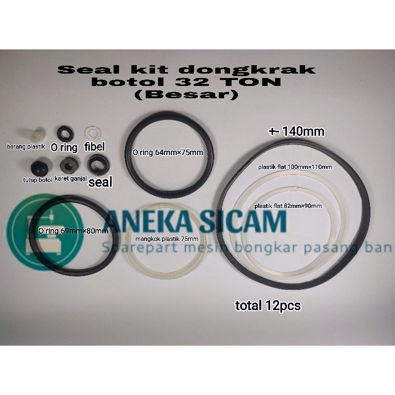 Jual Seal kit dongkrak botol 32 TON(Besar) | Shopee Indonesia