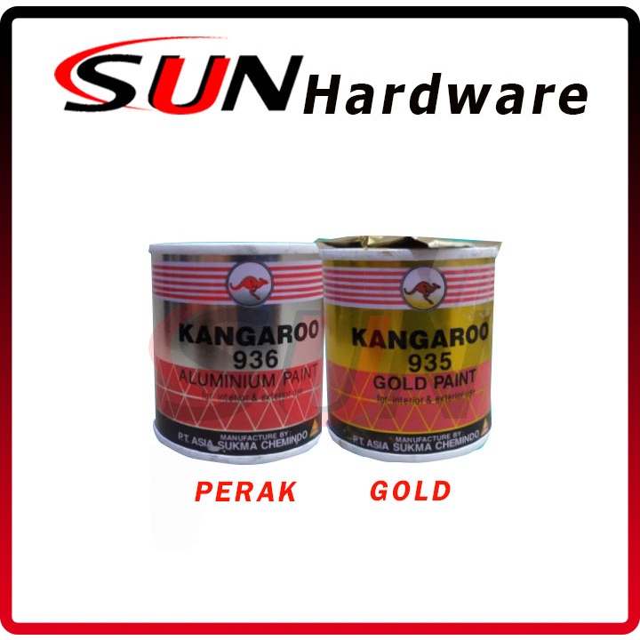 Jual Cat Minyak Besi Kayu Alumunium Perak Chrome Gold Emas Ml Kangaroo Shopee Indonesia