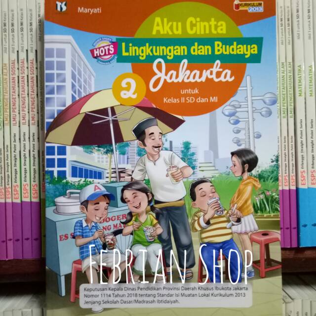 Jual Buku Aku Cinta Lingkungan Dan Budaya Jakarta Sd Mi Kelas Revisi